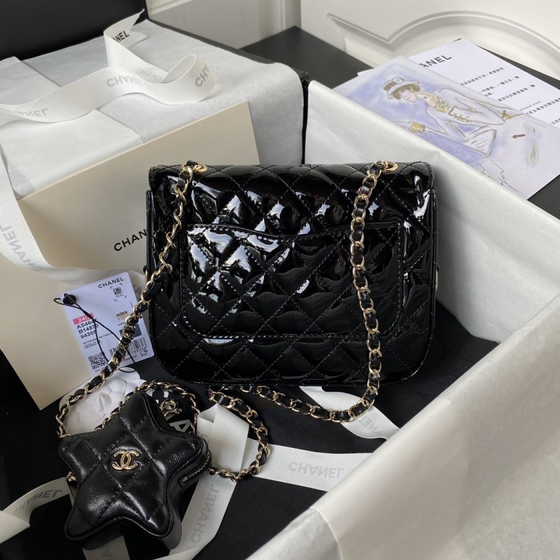 Chanel 24C Mini Flap Bag & Star Coin Purse(20*15*6.5cm)-038