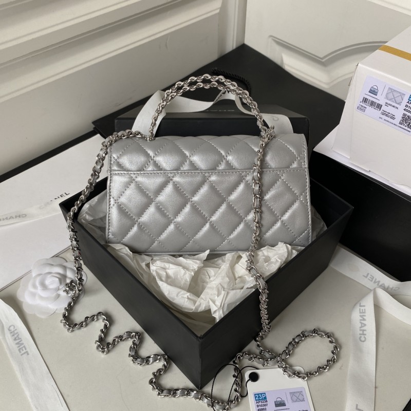 Chanel 23P Kelly Handle Bag with Chain(19*10*4.5cm)-086