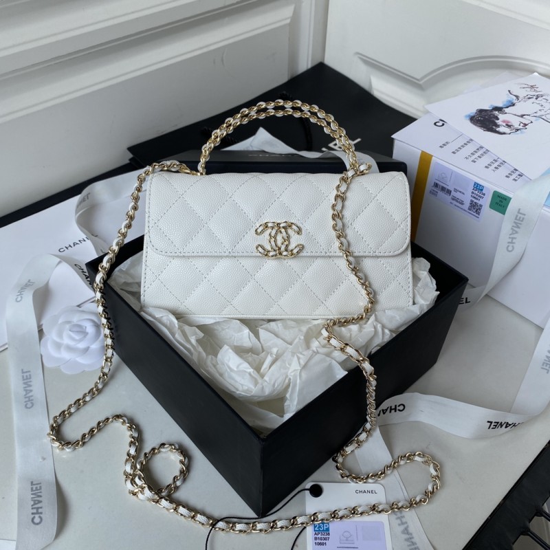 Chanel 23P Kelly Handle Bag with Chain(19*10*4.5cm)-086