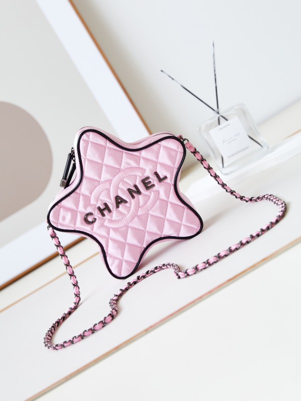 Chanel 24C Nylon-Star Handbag(22.5*22.5*6cm)-017