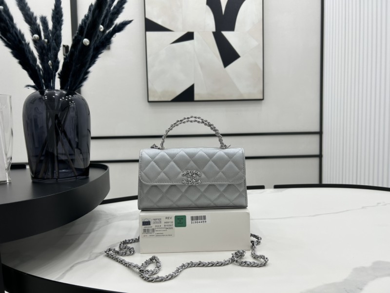 Chanel 23P Kelly Handle Bag with Chain(18*10*4.5cm)-017