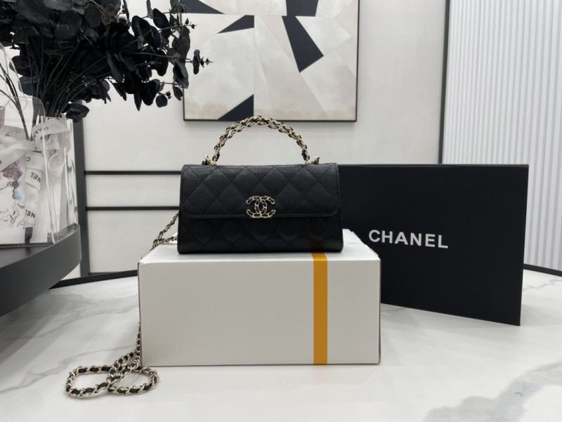 Chanel 23P Kelly Handle Bag with Chain(18*10*4.5cm)-017