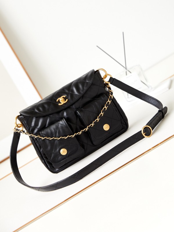 Chanel 24P Supple Twins Shoulder Bag(24.5*19*5)-008