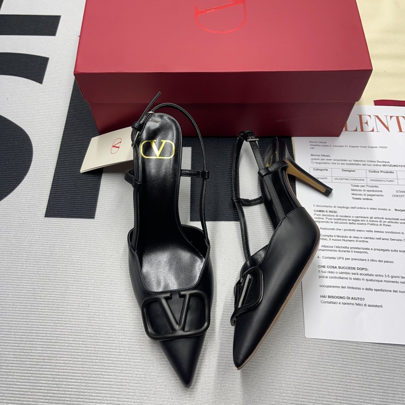 VLOGO Signature Calfskin Slingback Pump(Female)