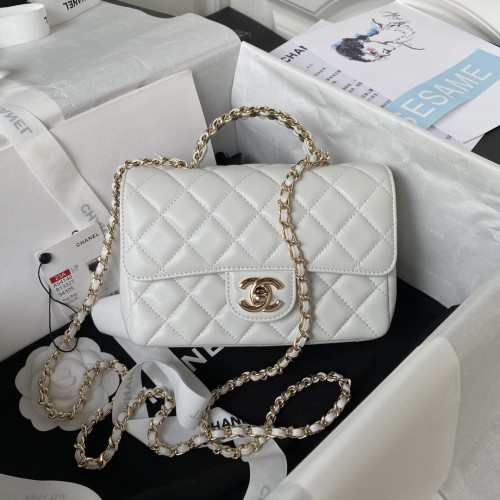 Chanel 23A Classic Flap Handle Mini(18*12*7.5cm)-087