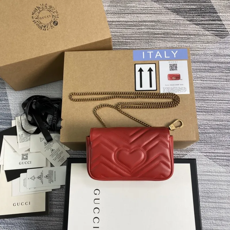 GG Marmont Super Mini Bag(16.5*10*5cm)-034