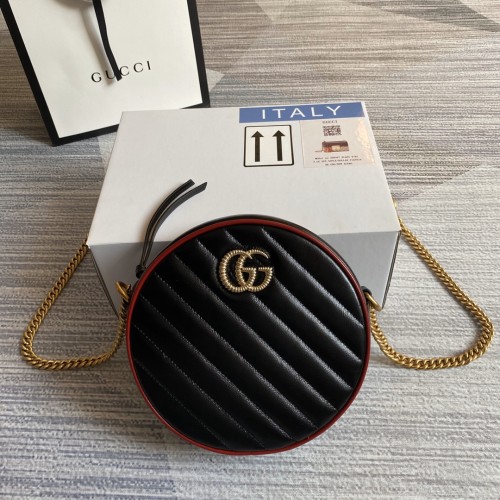 GG Marmont Round Shoulder Bag(18.5*18.5*4.5cm)-005