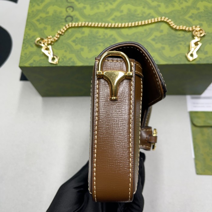 Gucci Horsebit 1955 Mini Bag(21.5*12.5*3cm)-065