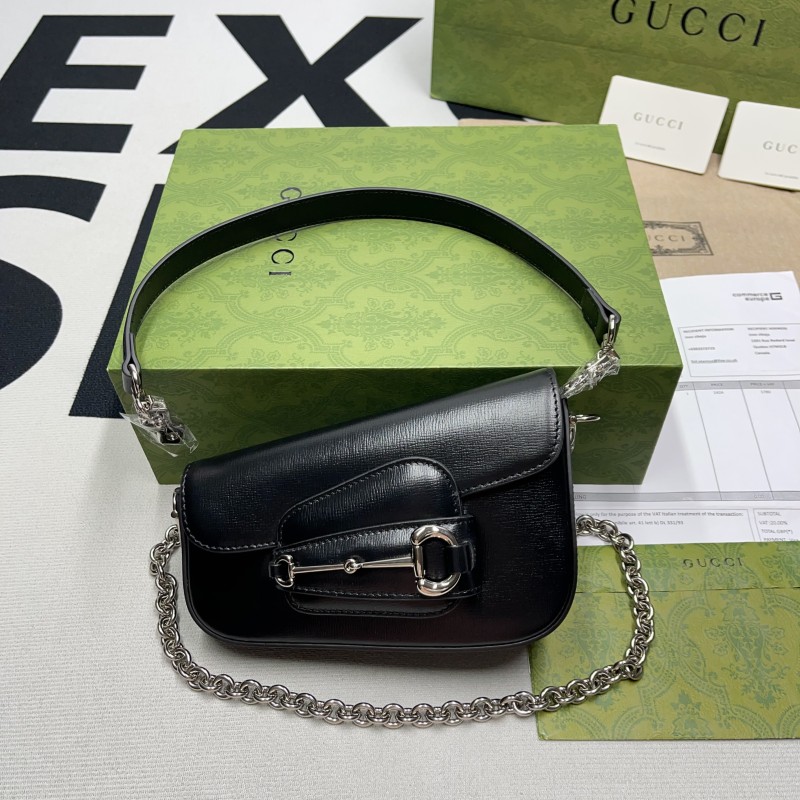 Gucci Horsebit 1955 Mini Shoulder Bag(19.5*12.5-8*6-3cm)-026