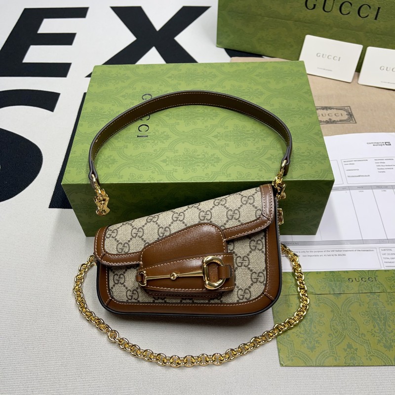 Gucci Horsebit 1955 Mini Shoulder Bag(19.5*12.5-8*6-3cm)-085
