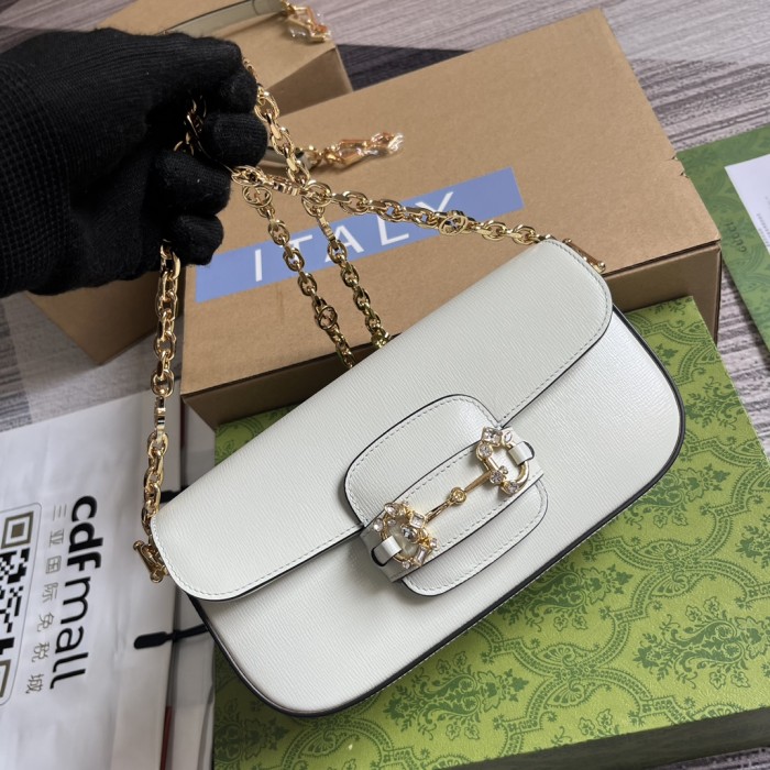 Gucci Horsebit 1955 Small Shoulder Bag(24*13*5.5cm)-066