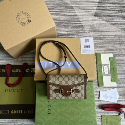 Gucci Horsebit 1955 Mini Bag(18*12*5cm)-084