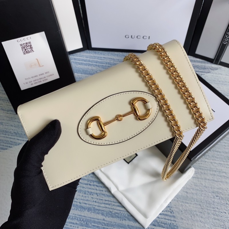 Gucci Horsebit 1955 Wallet with Chain(19*10*4cm)-013