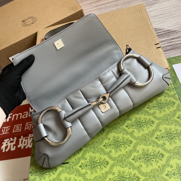 Gucci Horsebit Chain Medium Shoulder Bag(38*15*16cm)-087