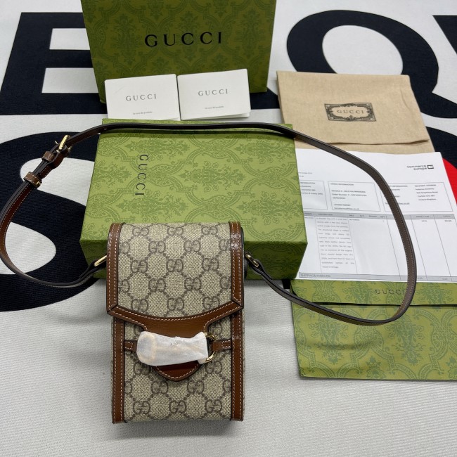 Gucci Horsebit 1955 Mini Bag(11.5*17*4cm)-053