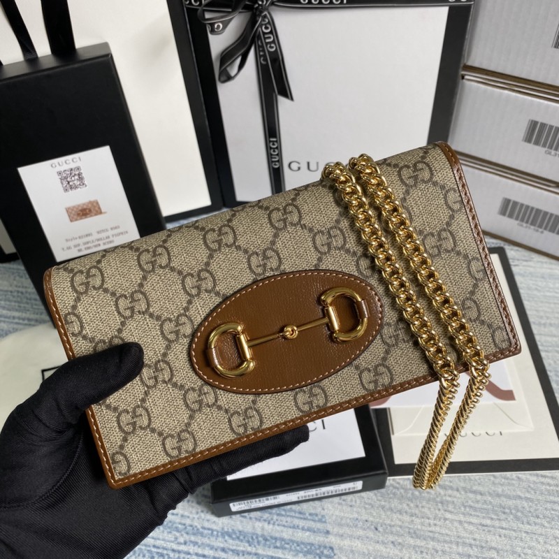 Gucci Horsebit 1955 Wallet with Chain(19*10*4cm)-003