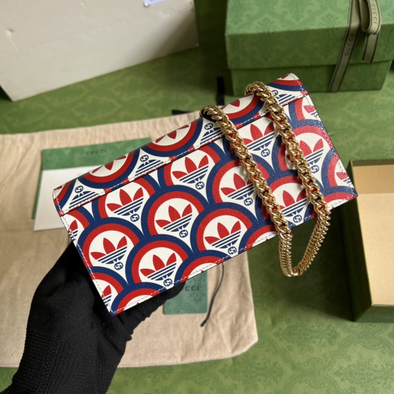 Gucci x Adidas Horsebit 1955 Wallet with Chain(19*10*4cm)-053