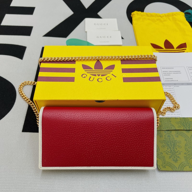 Gucci x Adidas Logo Wallet with Chain(19*10*4cm)-003