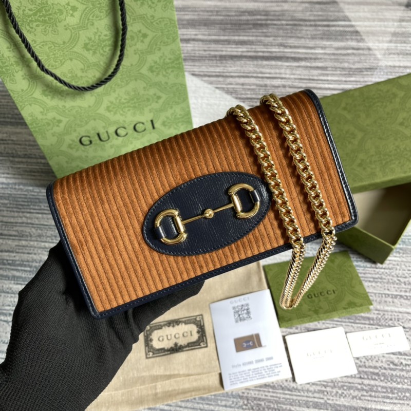 Gucci Horsebit 1955 Wallet with Chain(19*10*4cm)-023