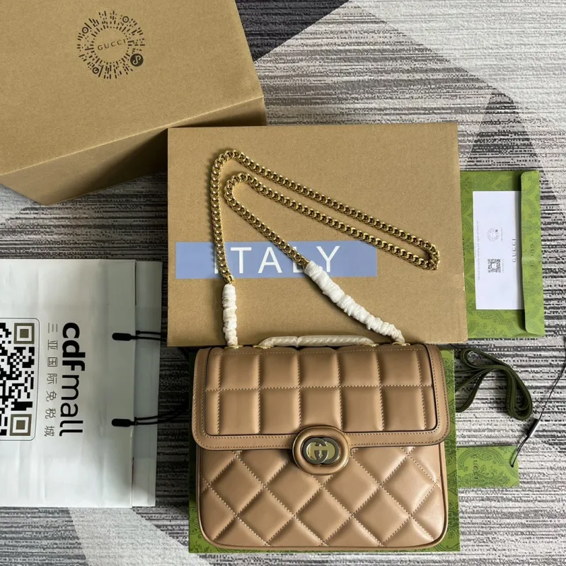 Gucci Deco Small Shoulder Bag(25*19.5*8)-077