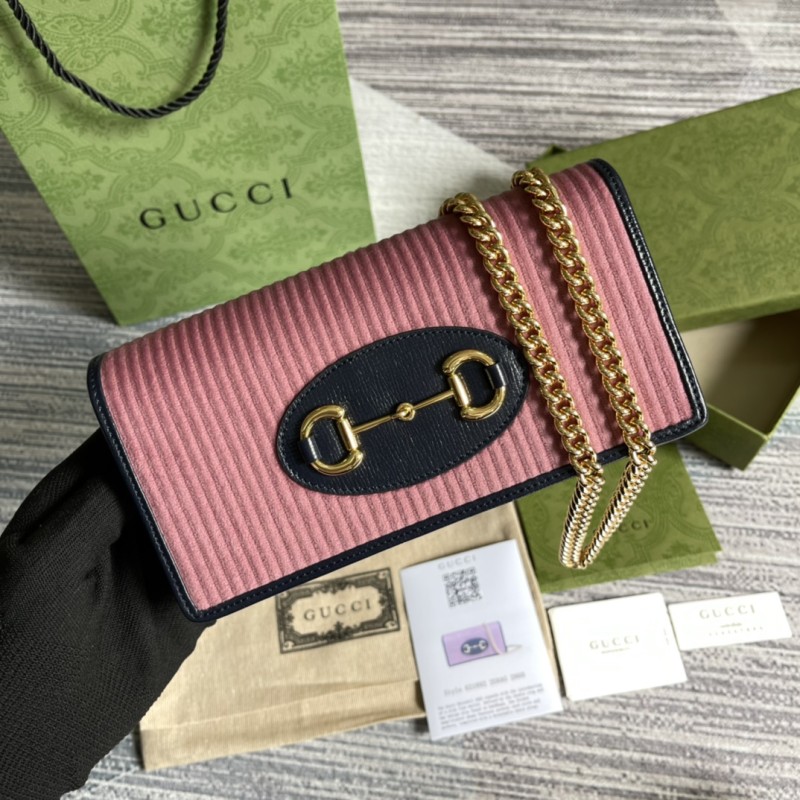 Gucci Horsebit 1955 Wallet with Chain(19*10*4cm)-023