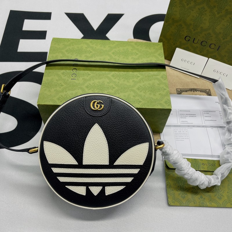 Gucci x Adidas Ophidia Round Shoulder Bag(22*22*7)-094