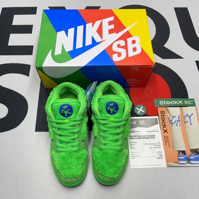 Nike SB Dunk Low Green Bear(Unisex)