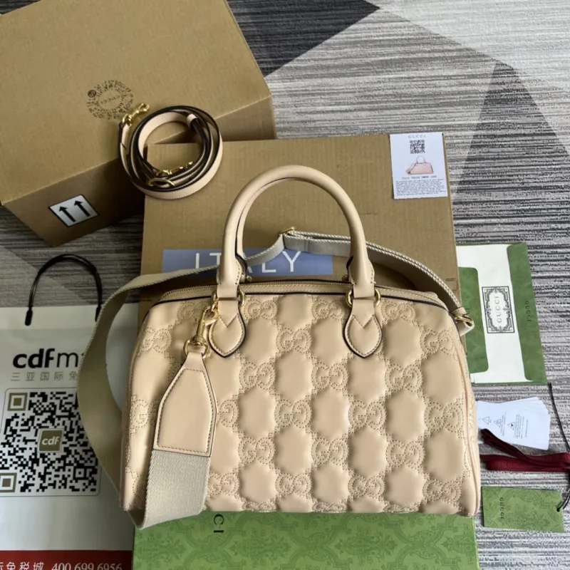 GG Matelassé Boston Bag(31*19*22cm)-067