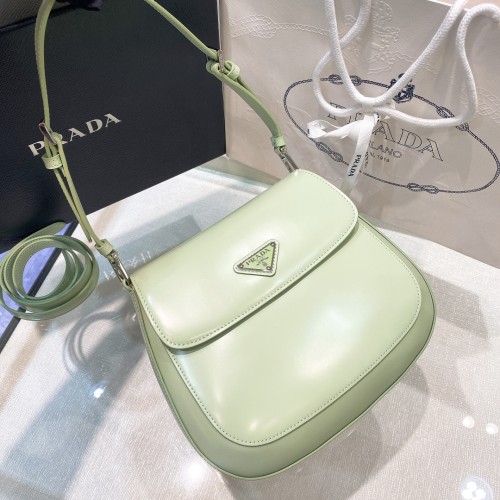 Prada Cleo Brushed Leather Shoulder Bag(24*19*6cm)-087