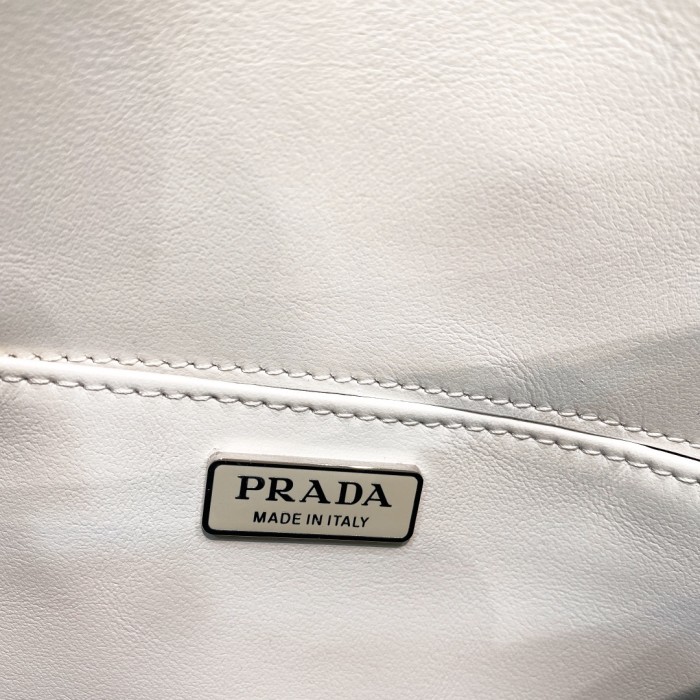 Prada Cleo Brushed Leather Shoulder Bag(24*19*6cm)-087