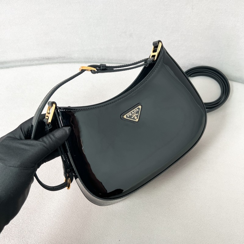 Prada Cleo Patent Leather Bag(22*18.5*4.5cm)-088