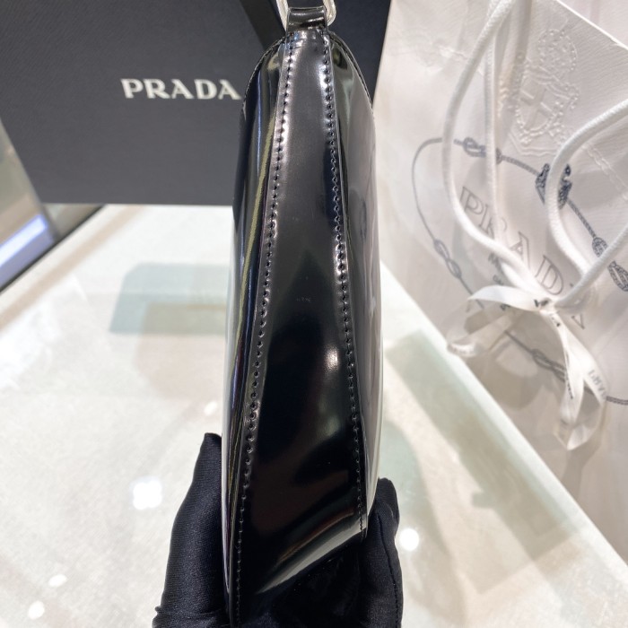 Prada Cleo Brushed Leather Shoulder Bag(27*22*6cm)-087