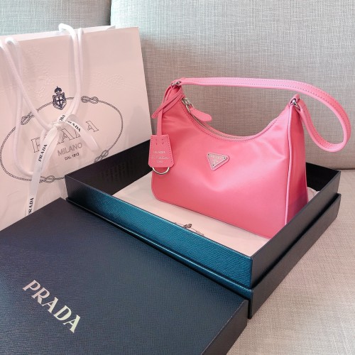 Prada Re-Edition 2005 Re-Nylon and Saffiano Mini Bag(22*18*6.5cm)-005