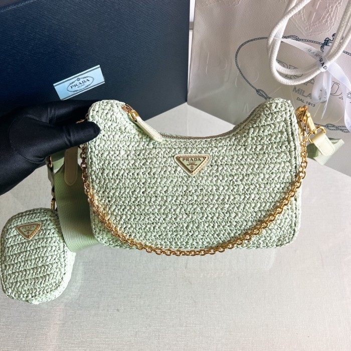 Prada Re-Edition 2005 Crochet Bag(22*18*6cm)-0811