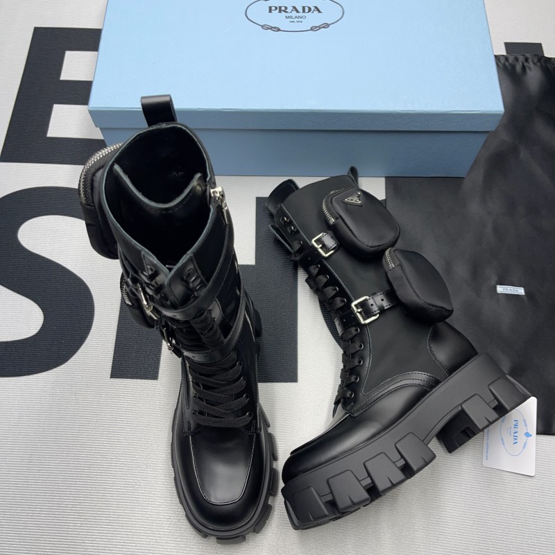 Prada Monolith Pouch Tall Boots(Female)