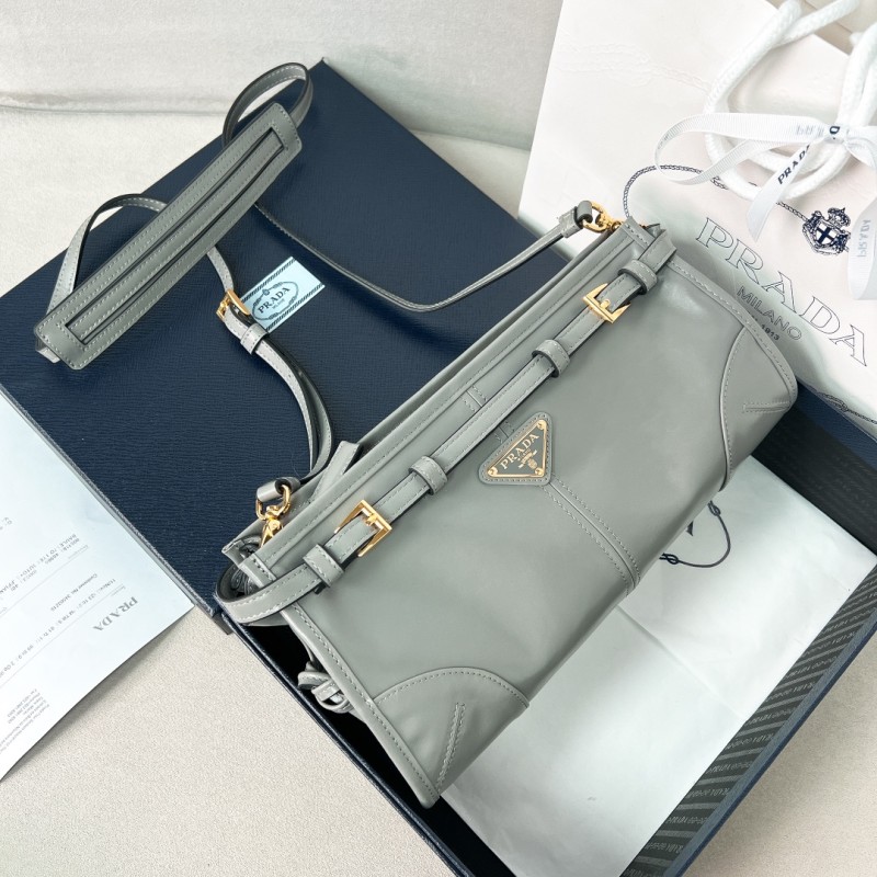 Prada Leather Shoulder Bag(26*14*12cm)-0501