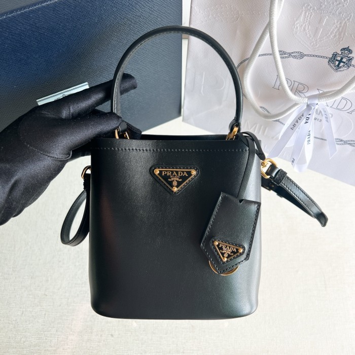 Prada Leather Panier Bag(16*15*9.5cm)-0801