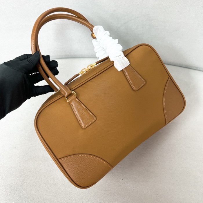 Prada Re-Edition 1978 Medium Re-Nylon and Saffiano Leather Two-Handle Bag(30*17*9cm)-089