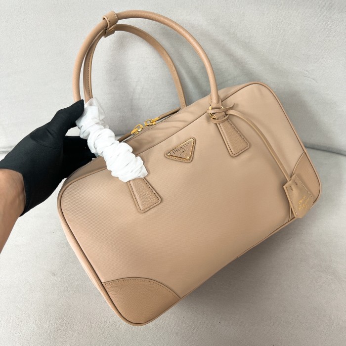 Prada Re-Edition 1978 Large Re-Nylon and Saffiano Leather Two-Handle Bag(35*21*10cm)-0801