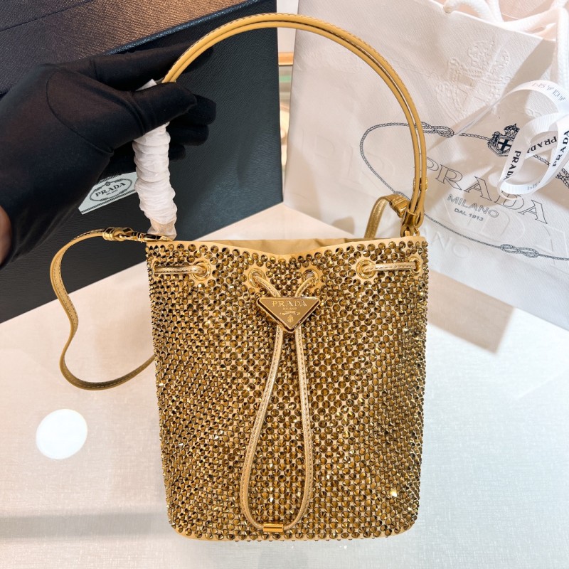 Satin Mini-Bag with Crystals(19*15*10cm)-089