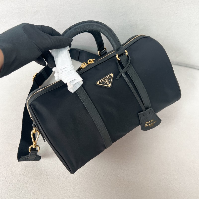 Prada Re-Edition 1978 Medium Re-Nylon and Saffiano Leather Top-Handle Bag(31*17*16cm)-089