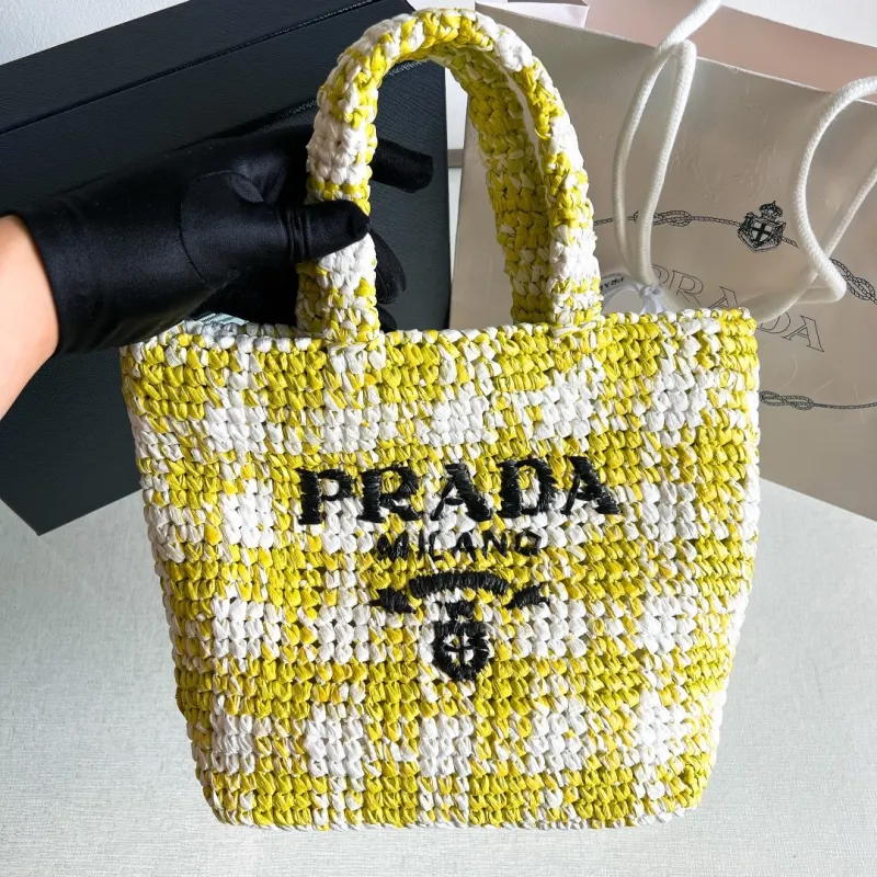 Small Crochet Tote Bag(24*24*8cm)-089