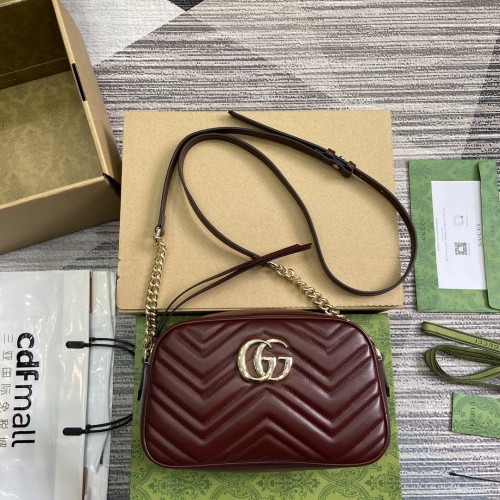 GG Marmont Small Shoulder(24*13*7cm)-005