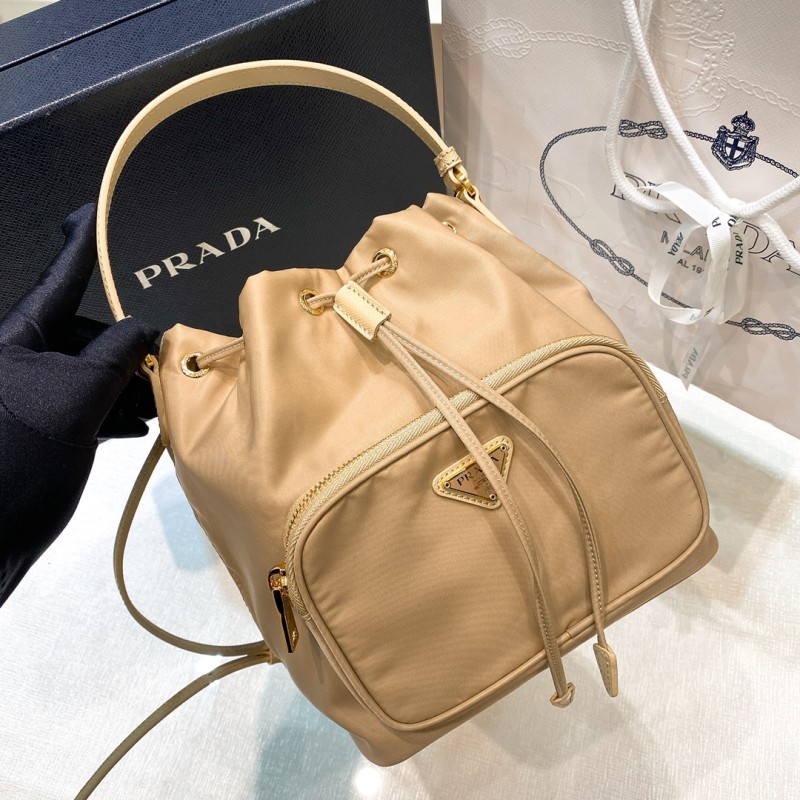 Prada Duet Re-Nylon Bucket Bag(22*17*12cm)-085