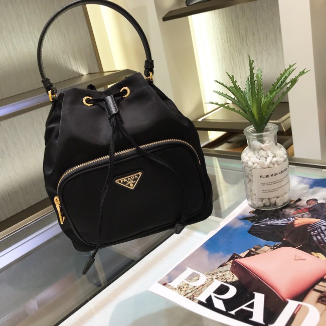 Prada Duet Re-Nylon Bucket Bag(22*17*12cm)-085