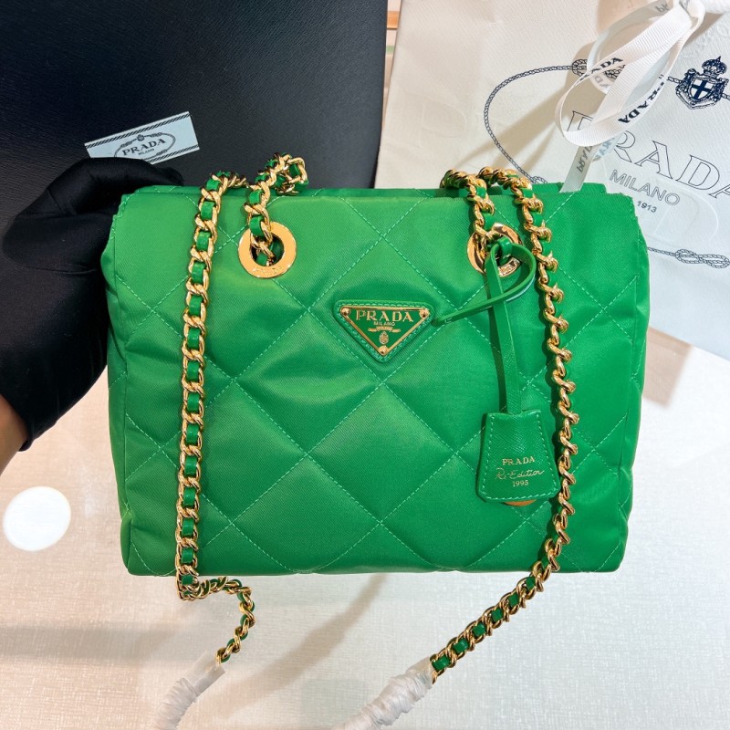 Prada Re-Edition 1995 Chaîne Re-Nylon Tote Bag(25*19*7cm)-088