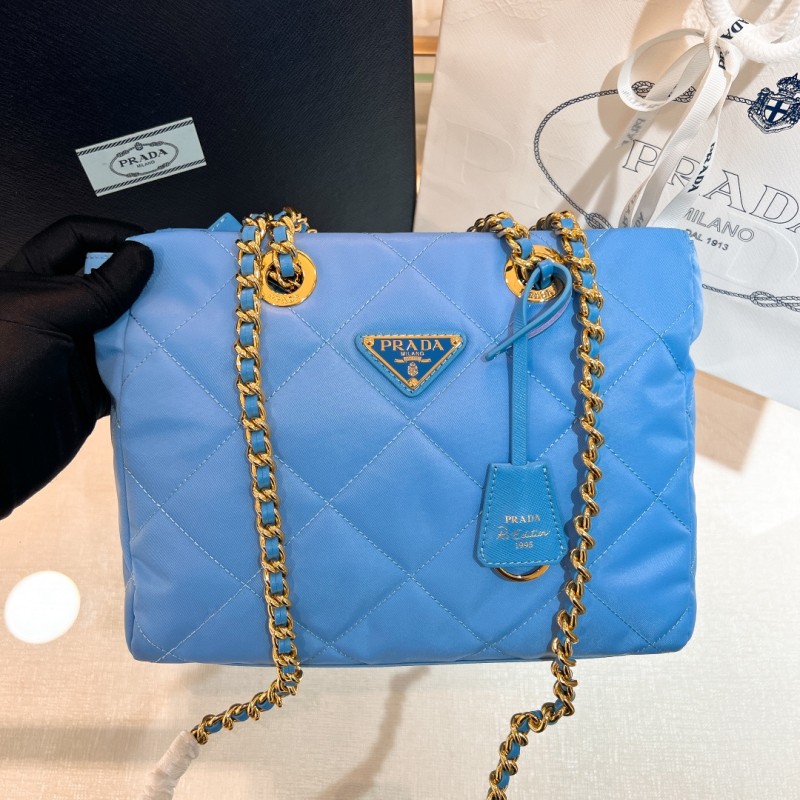 Prada Re-Edition 1995 Chaîne Re-Nylon Tote Bag(25*19*7cm)-088