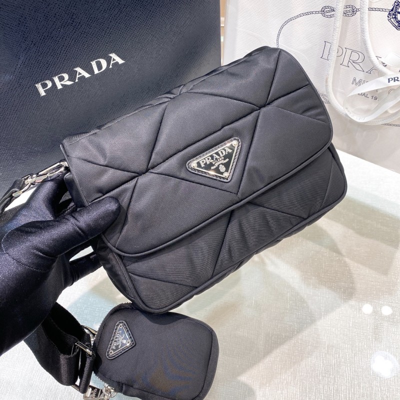 Prada System Re-Nylon Shoulder Bag(20*14*7cm)-008