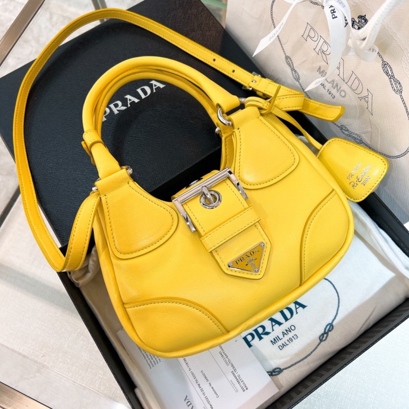 Prada Moon Padded Nappa-Leather Bag(22*16*7cm)-089