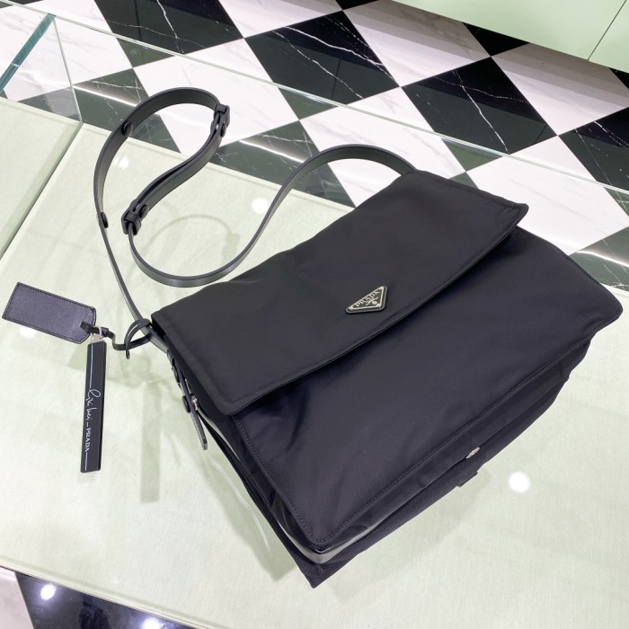 Large Prada Cini Re-Nylon Shoulder Bag(36*28*14cm)-0811